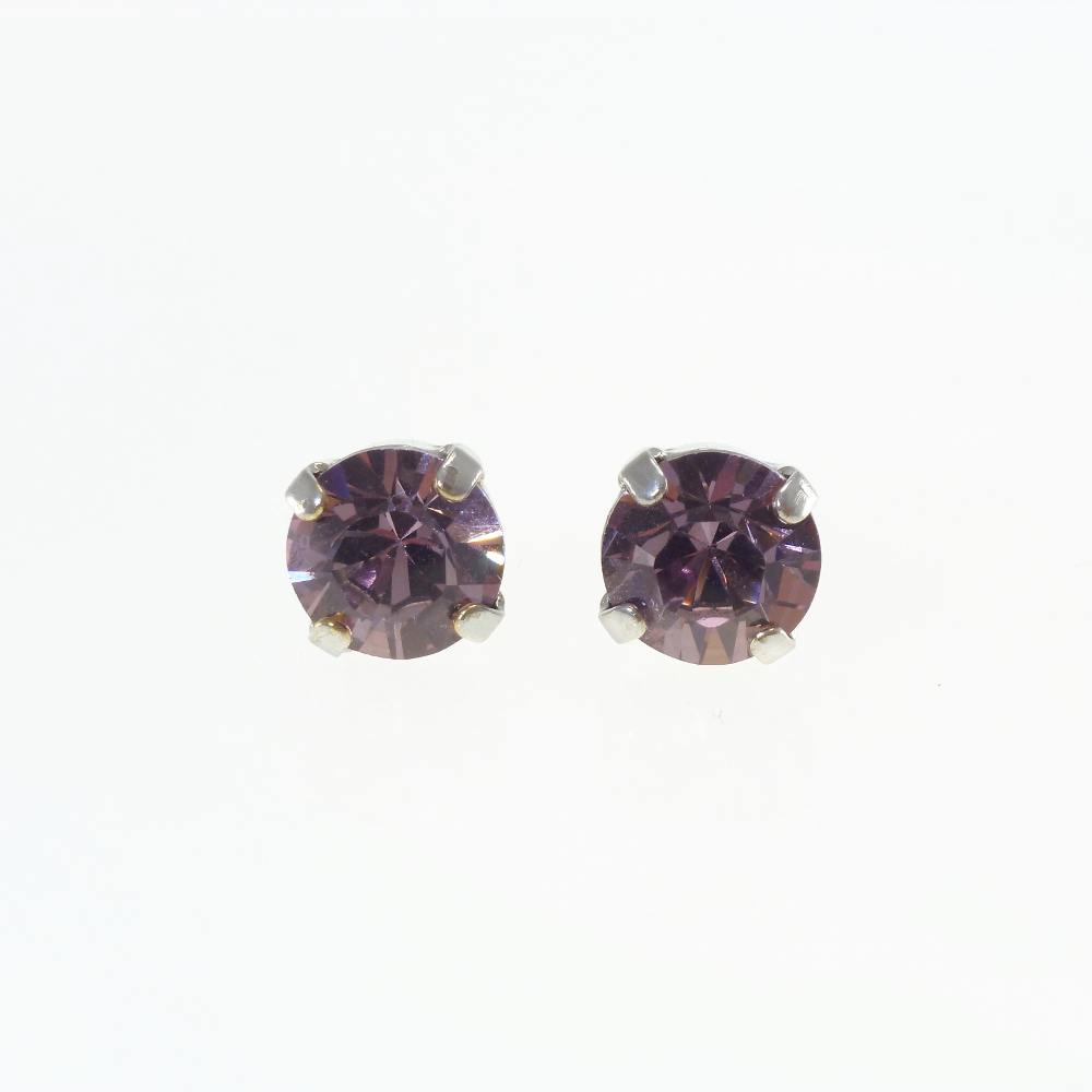 Ohrstecker Kristallglas 8mm, antique pink