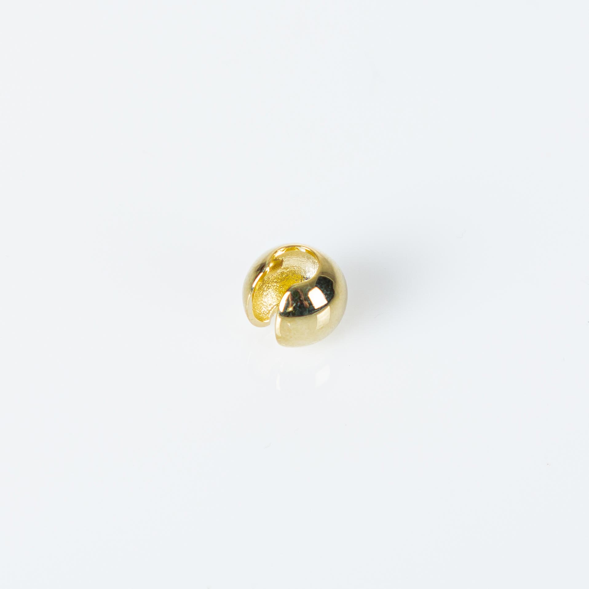 "Fine Filigré"  Earcuff, 11 mm bauchig, vergoldet