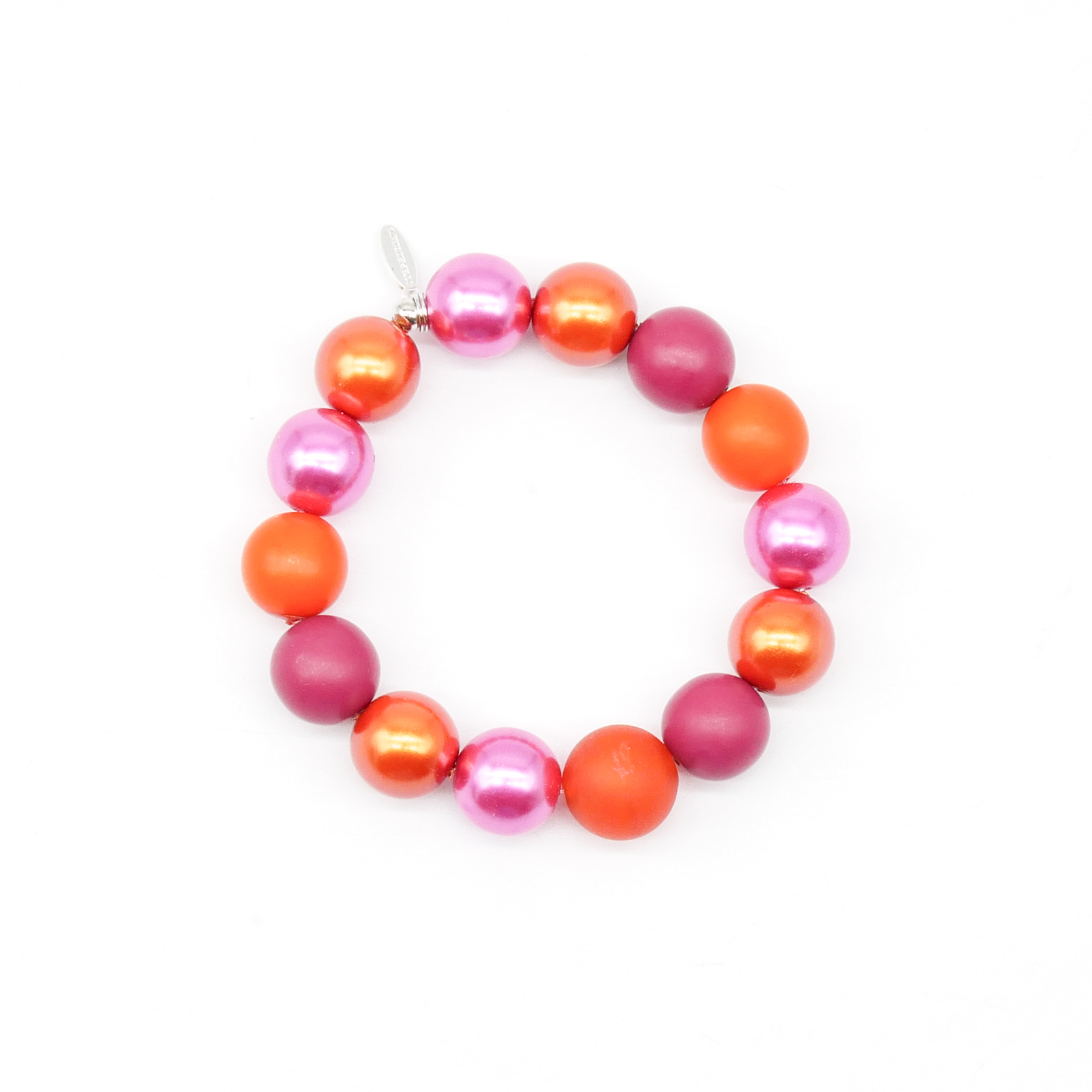 Armband zu "Bollywood", rot-pink-orange