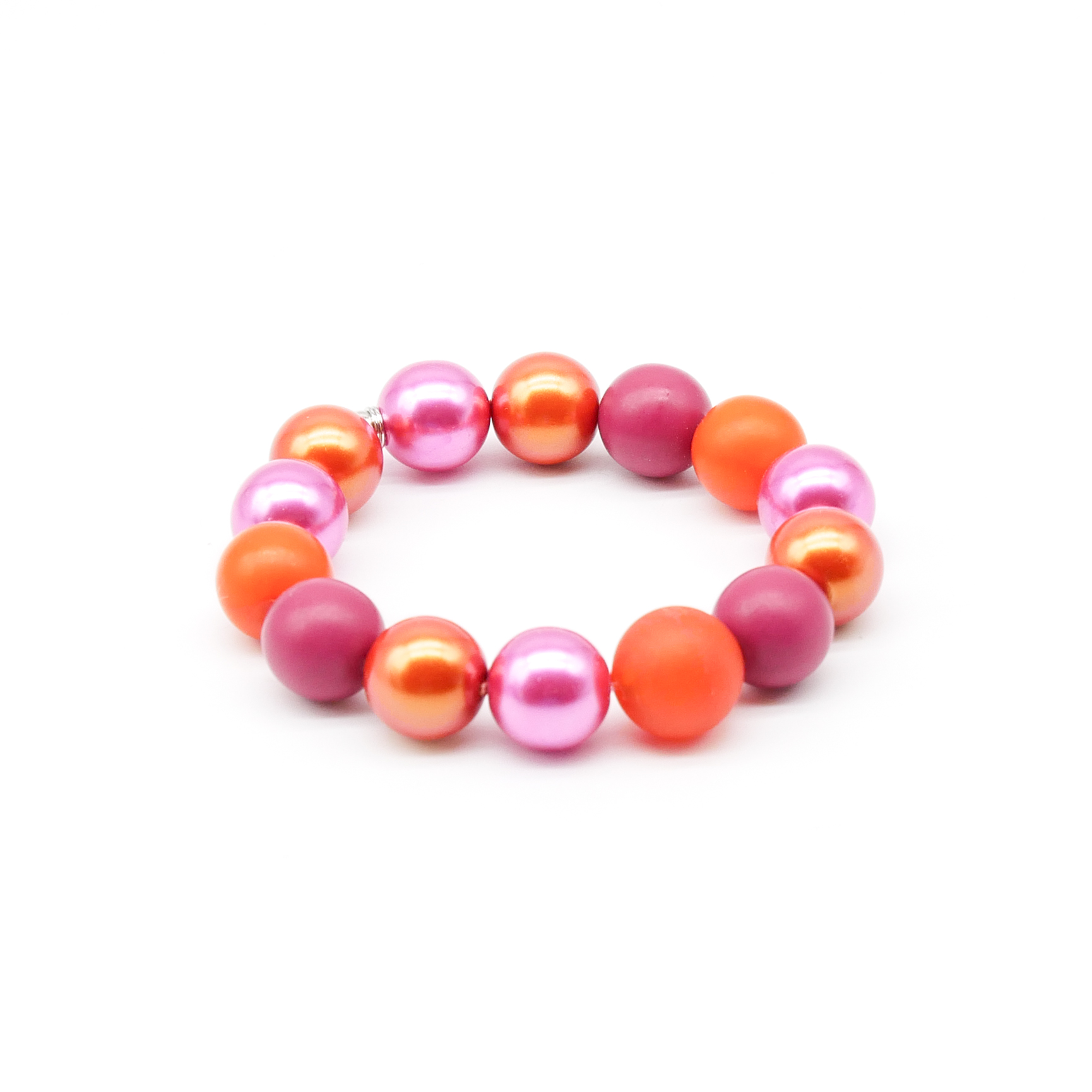 Armband zu "Bollywood", rot-pink-orange