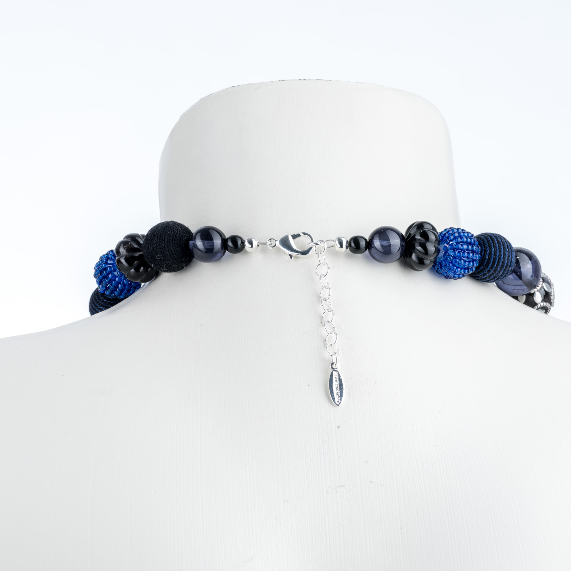 "Bollywood" Kette, Black Blue