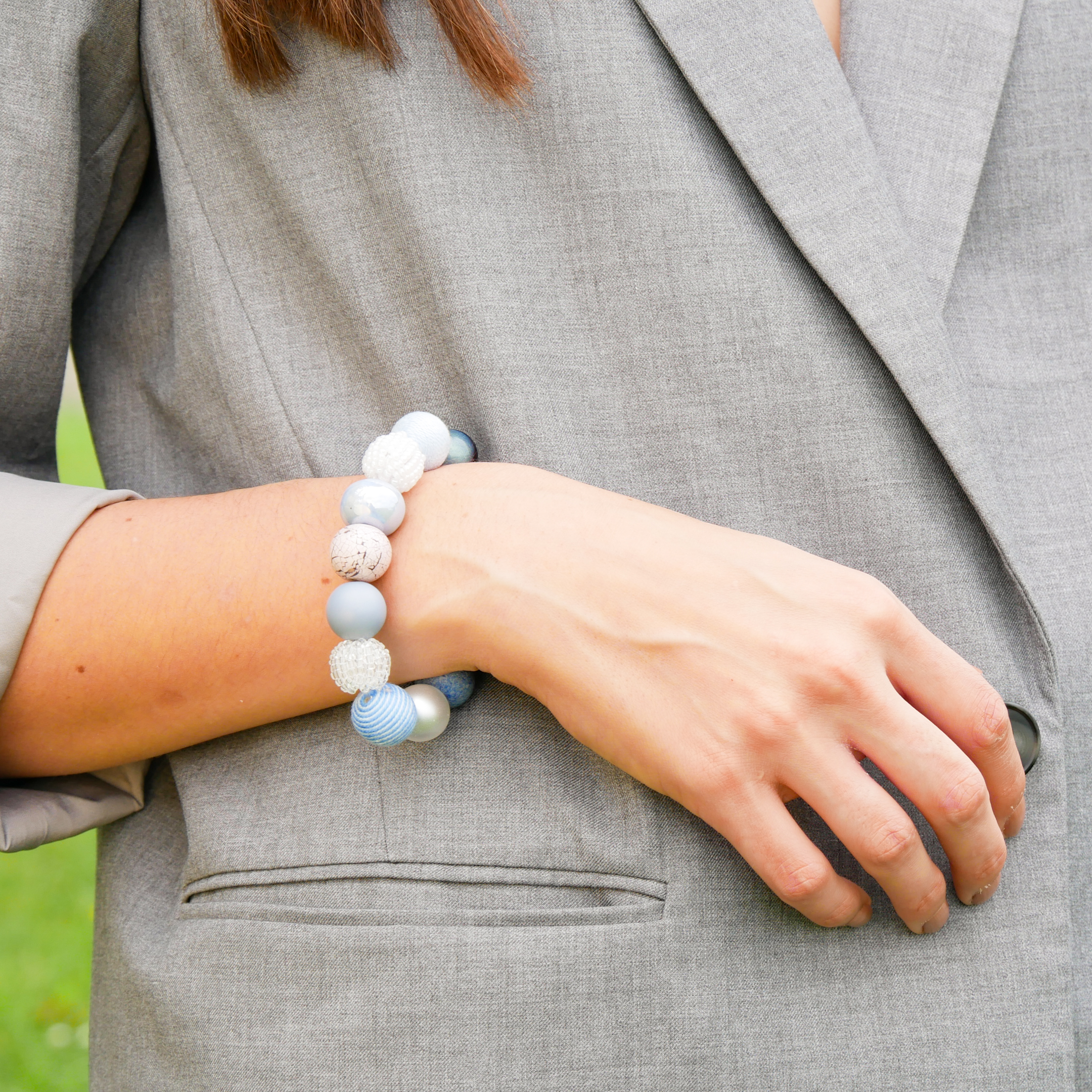 Armband auf Gummi zu "Bollywood", jeans