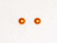 Ohrstecker, Glasperle, 8mm, orange