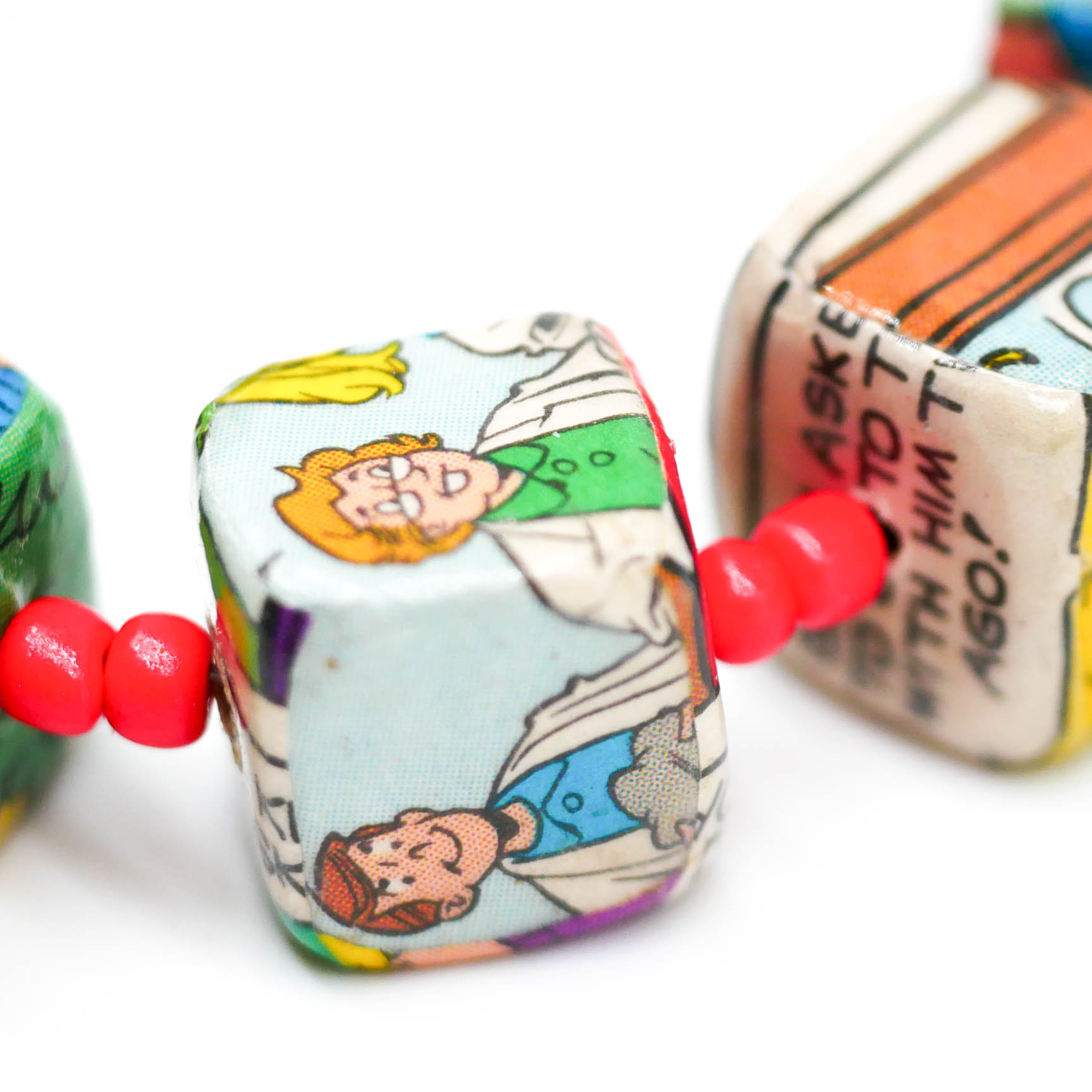 "Bunte Classics" Armband Cube, Würfel, Comic