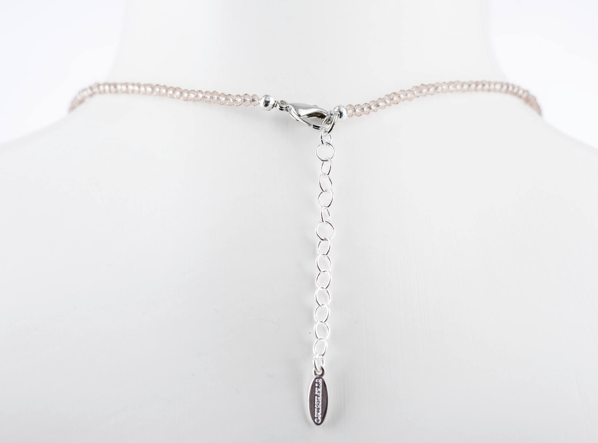 "Freshwater Pearls" kurze Kette, flache Süßwasserperle - hellrosé